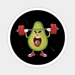 Avocado Working out Magnet